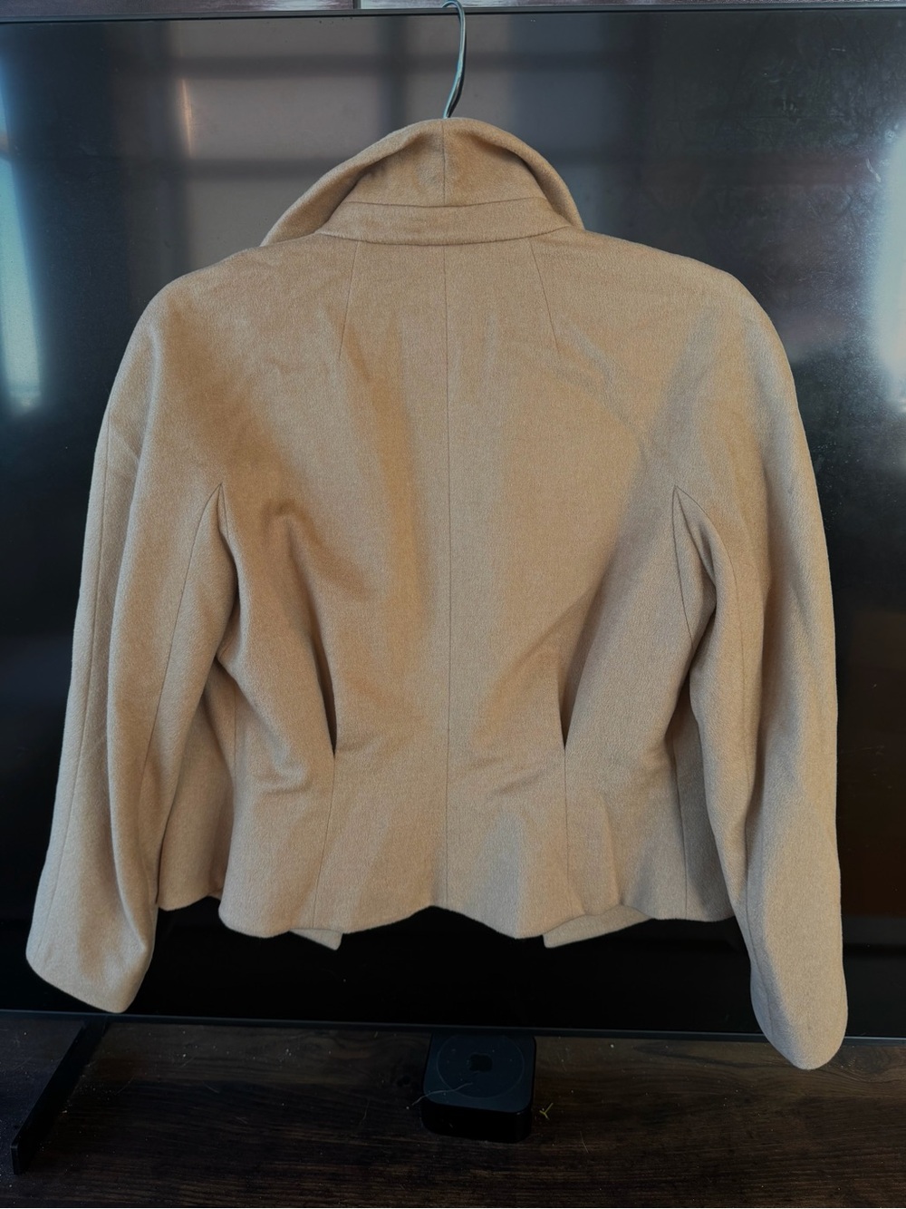 Max Mara Italy 100% Camelwool Cropped Single Breasted Jacket Blazer US 10 - Picture 4 of 12